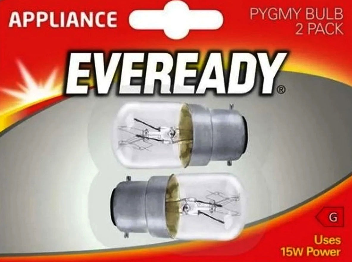 EVEREADY S1056 PYGMY BULB SBC B15 15W WARM WHITE 2/PK. S1056 \\\KD32855