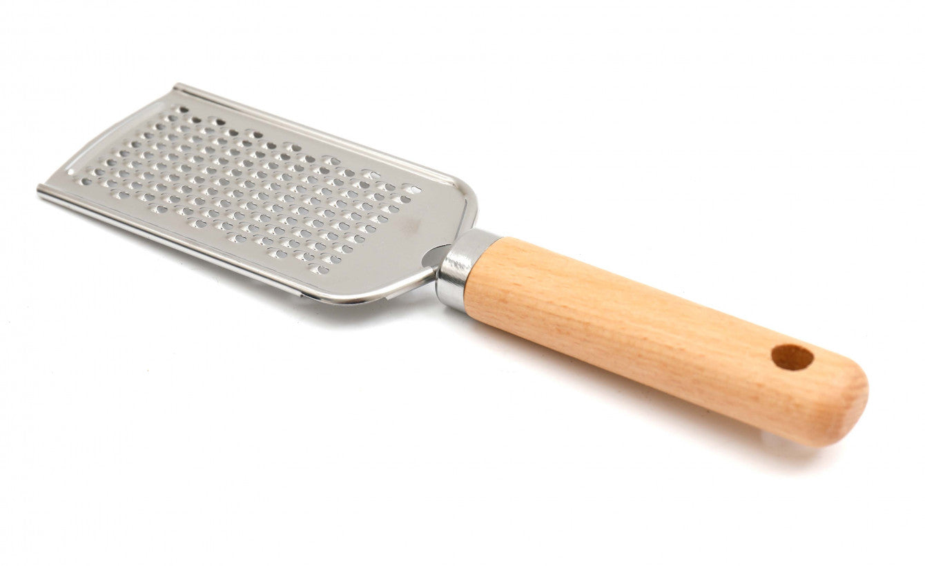 STAINLESS STEEL WOODEN HANDLE CHEESE GRATER 23CM. KG2130 \\\KD32893