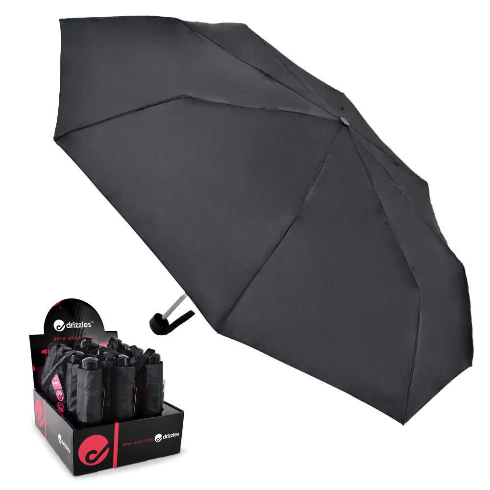 DRIZZLES LALTEX FOLDING UMBRELLA BLACK. UU0311 \\\KD32898