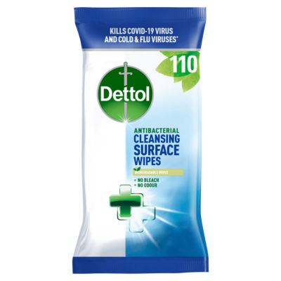 DETTOL ANTIBACTERIAL MULTI SURFACE CLEANING WIPES 50/PK. PTHODET225 \\\KD32929