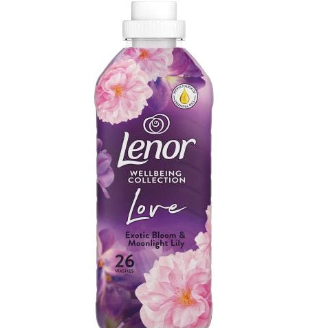 LENOR FABRIC CONDITIONER EXOTIC BLOOM & MOONLIGHT LILY 26 WASHES 858ML. PTHOLEN185 \\\KD32930