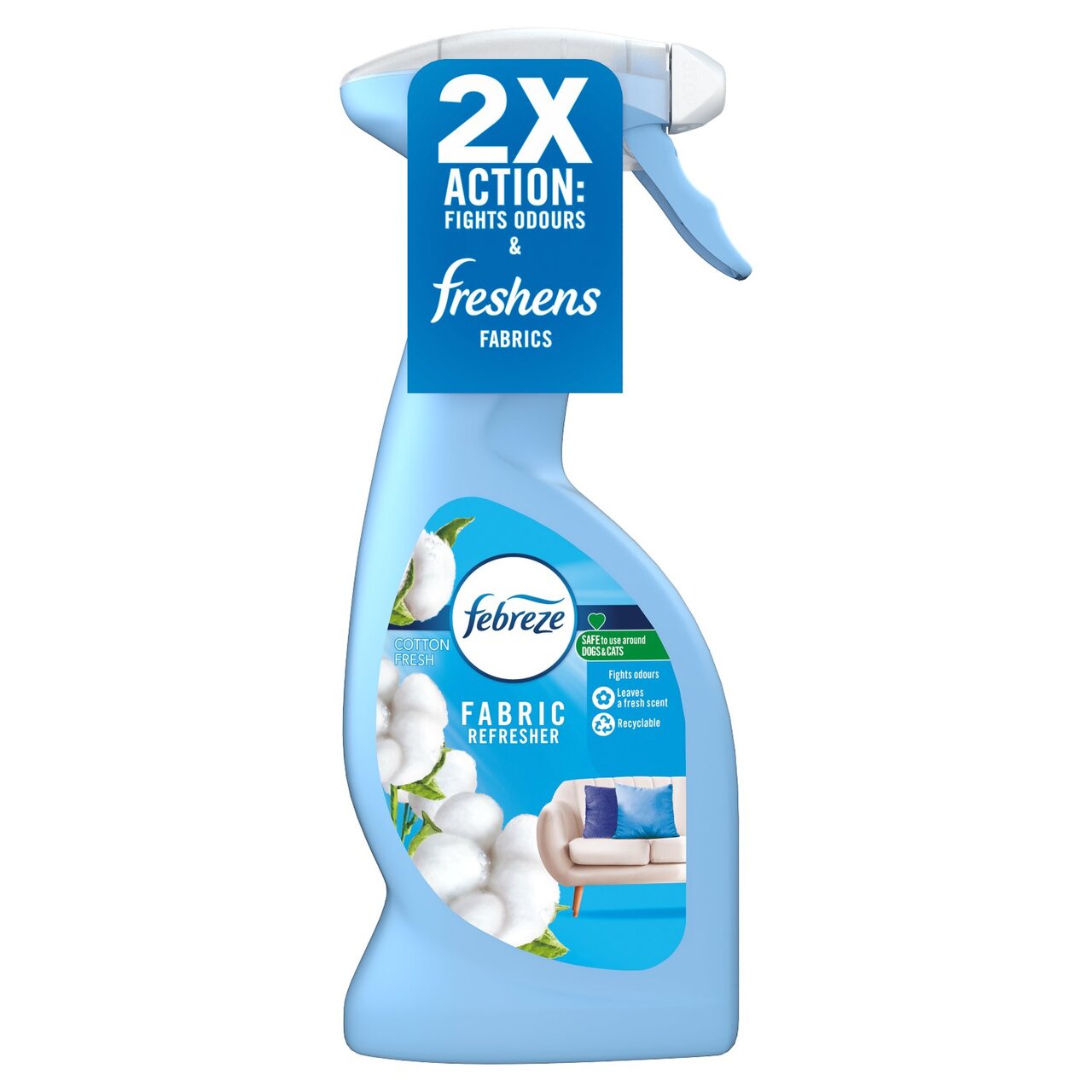 FEBREZE FABRIC REFRESHER COTTON FRESH SPRAY 375ML. PTHOFEB267 \\\KD32938
