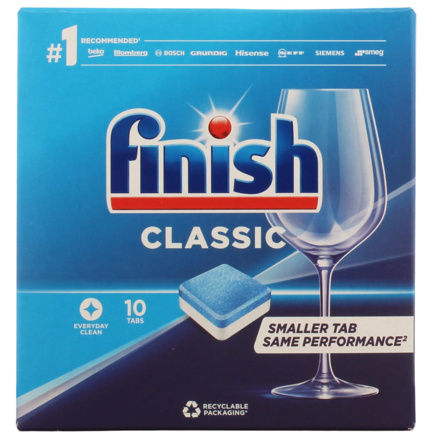 FINISH DISHWASHER TABLETS CLASSIC REGULAR 10/PK. PTHOFIN387 \\\KD32939