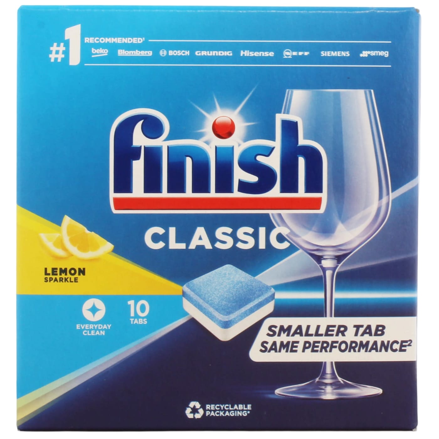 FINISH DISHWASHER TABLETS CLASSIC LEMON 10/PK. PTHOFIN388 \\\KD32940
