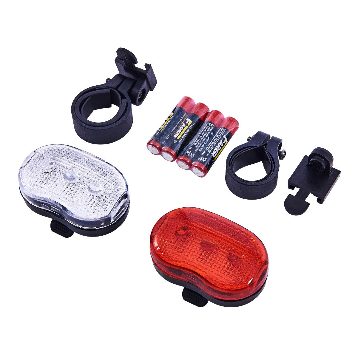 AMTECH 2PC BICYCLE FLASH LIGHT SET. AMS1825 \\\KD32943