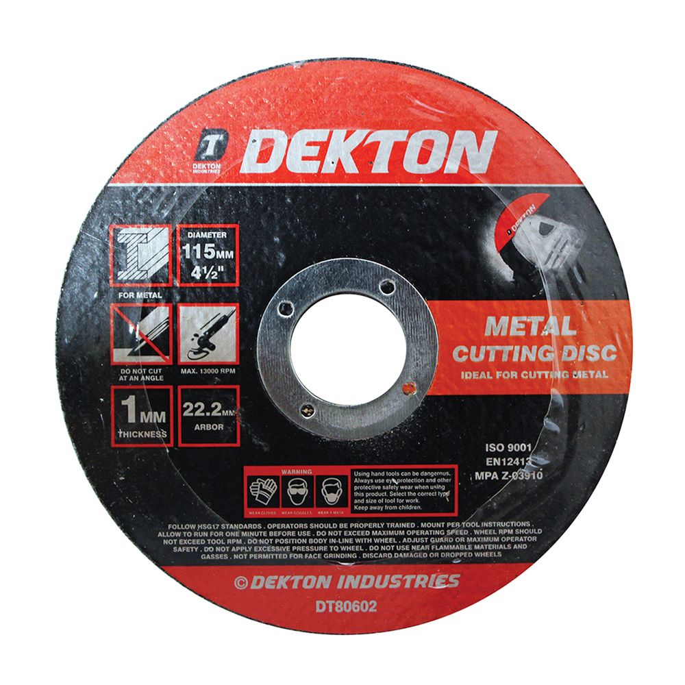 DEKTON ULTRA THIN METAL CUTTING DISC 115MM. DT80602 \\\KD32976