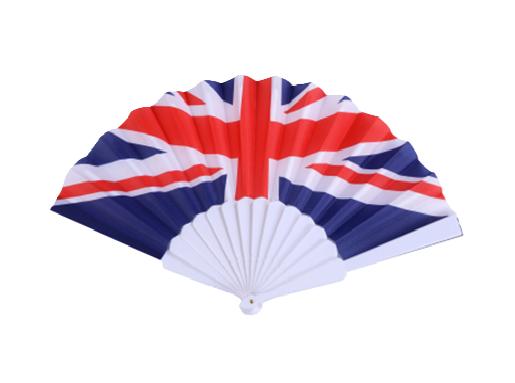 UNION JACK FOLDING HAND FAN 23CM. CF040 \\\KD33044