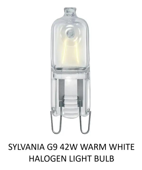 SYLVANIA G9 42W WARM WHITE HALOGEN LIGHT BULB. KD33074 \\\KD33074