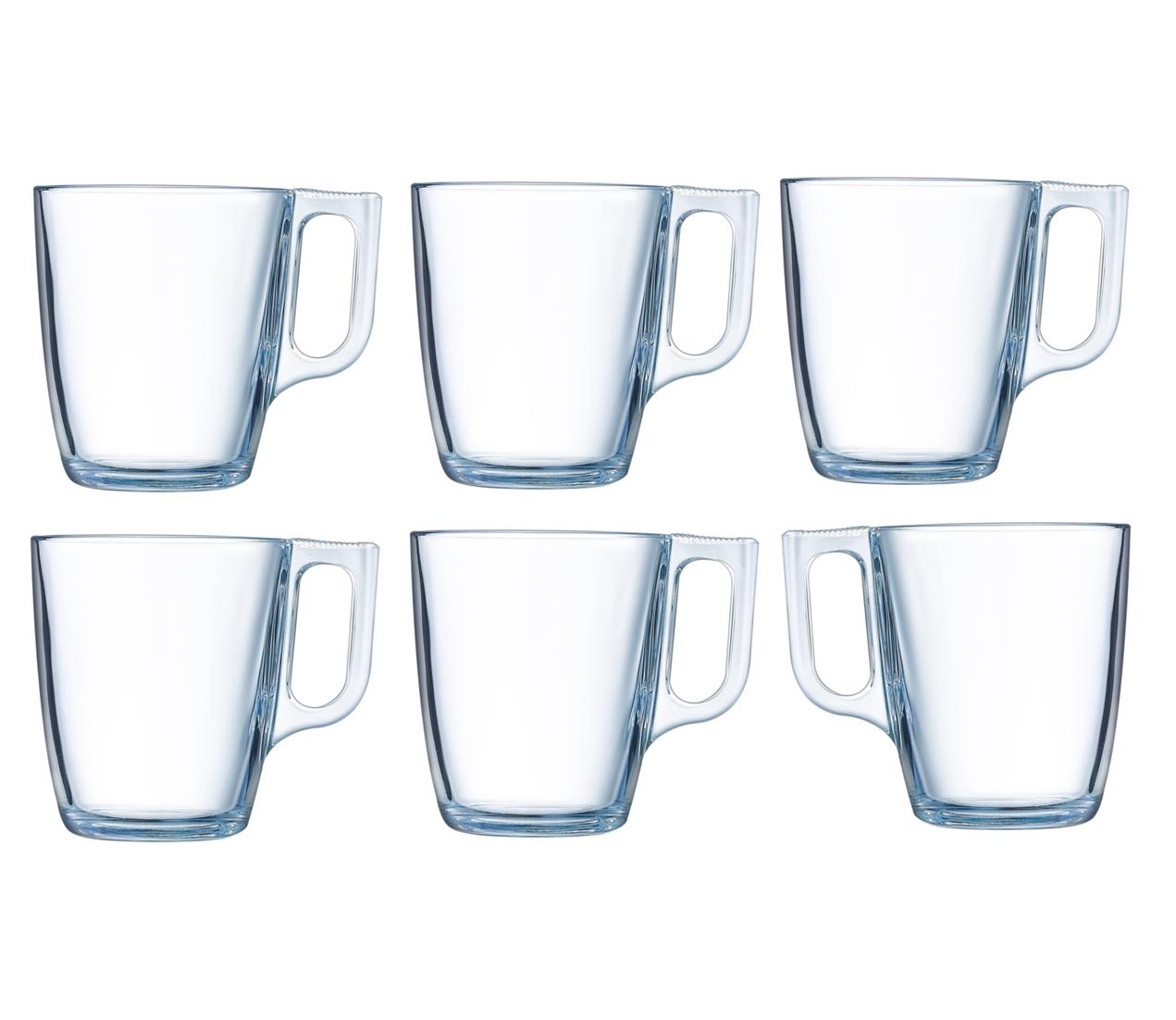 LUMINARC NUEVO GLASS MUG 250ML 6/PK. AV7482 \\\KD33106