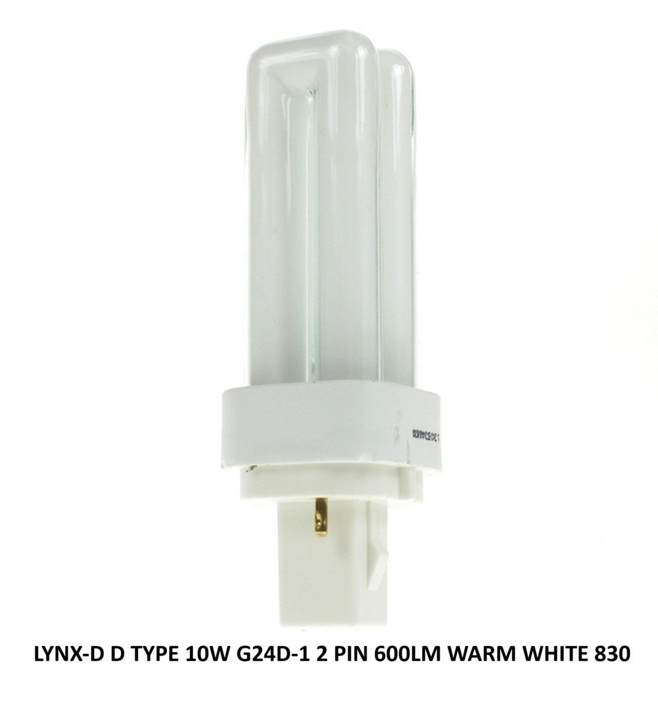 LYNX-D D TYPE 10W G24D-1 2 PIN 600LM WARM WHITE 830. 259086 \\\KD33123