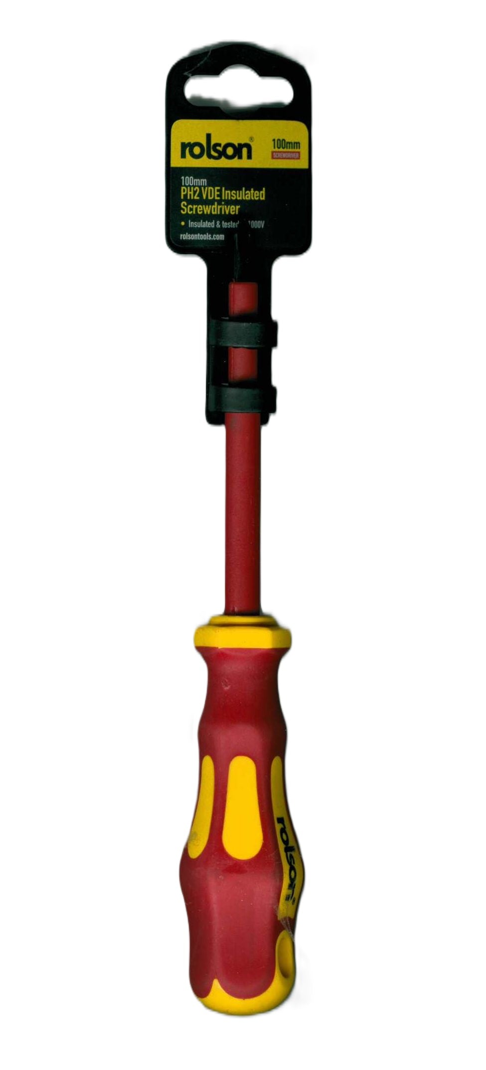 ROLSON INSULATED VDE PH SCREWDRIVER PH2 X 100MM. RT29139 \\\KD33125