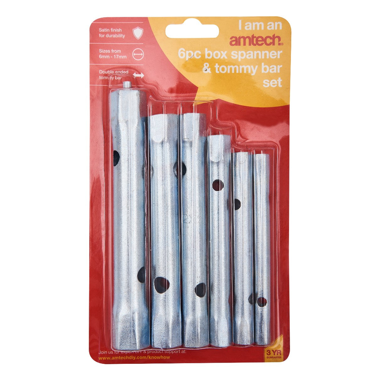 AMTECH 6PCS BOX SPANNER & TOMMY BAR SET. AMK1150 \\\KD33129