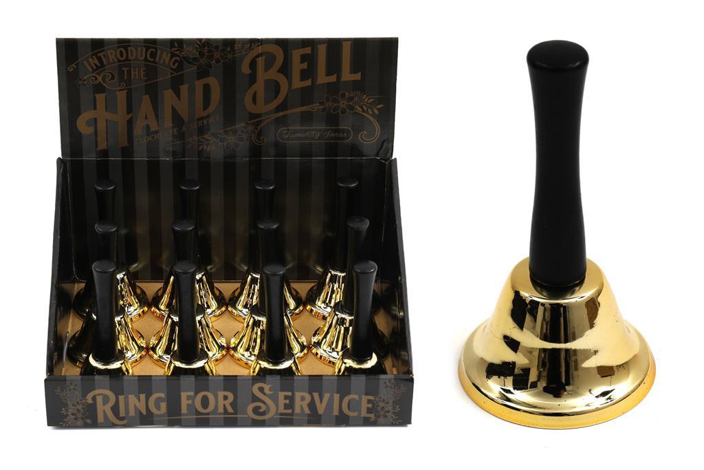 CLASSIC HAND BELL GOLD 12 X 6.5 CM. TJBH149 \\\KD33136