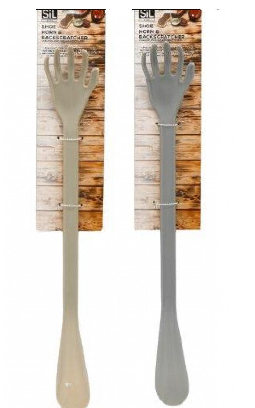 48 CM PLASTIC SHOE HORN WITH BACK SCRETCHER ASSORTED COLOUR. HH6010 \\\KD33137