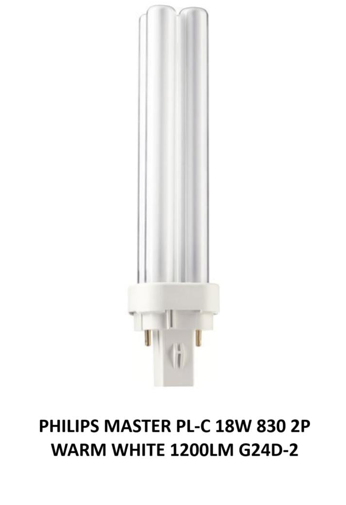 PHILIPS MASTER PL-C 18W 830 2P WARM WHITE 1200LM G24D-2. 18W/830 \\\KD33225