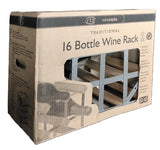 RTA WINERACKS GALVANISED STEEL TRADITIONAL 16 BOTTLES 4X3 NATURAL. WNRK4003 \\\KD33235