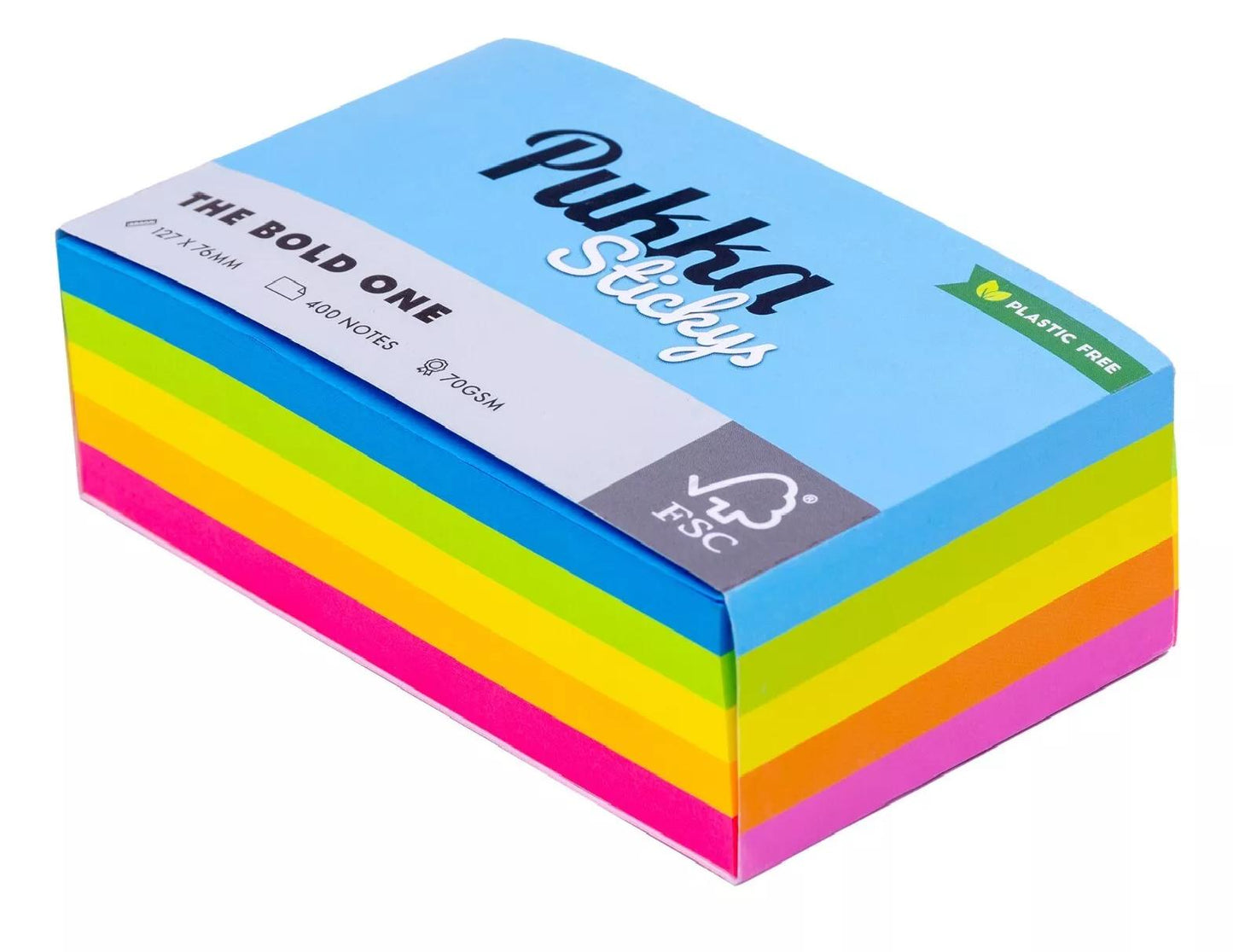 PUKKA STICKYS NOTES THE BOLD ONE 128 X 76MM 400 NOTES. 9864-NTS \\\KD33365