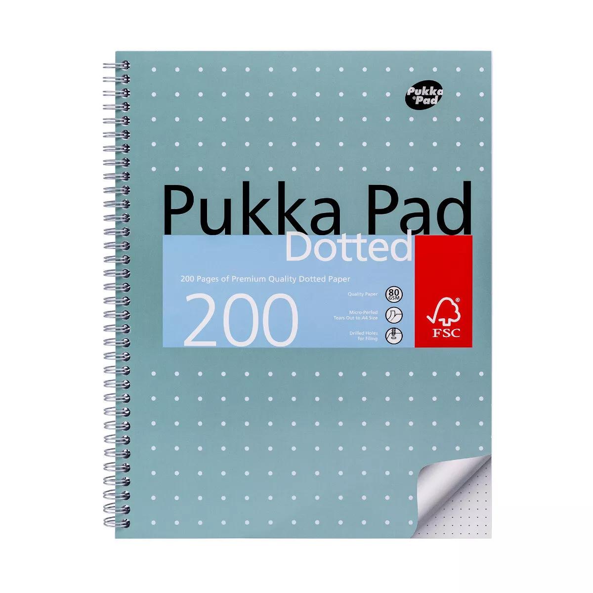 PUKKA A4 DOTED METALLIC JOTTA NOTE BOOK 200 PAGES. JM018DOT \\\KD33370