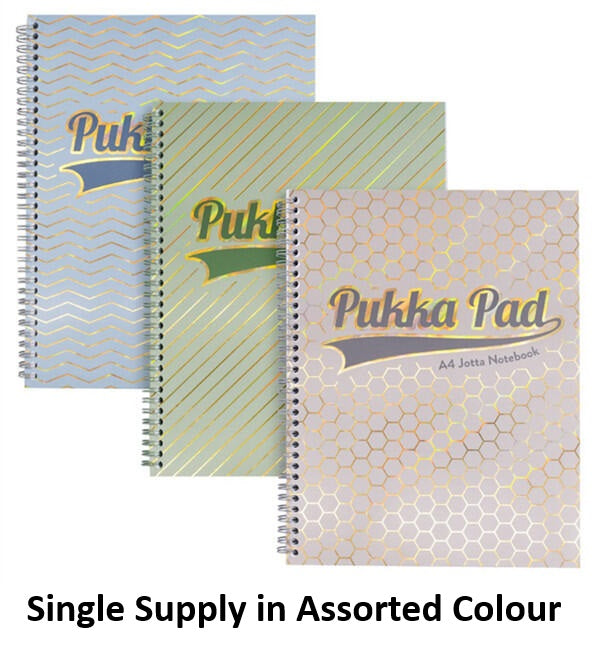PUKKA A4 ASSORTED HAZE JOTTA NOTE BOOK 200 PAGES. 9865(AST)-HZE \\\KD33372