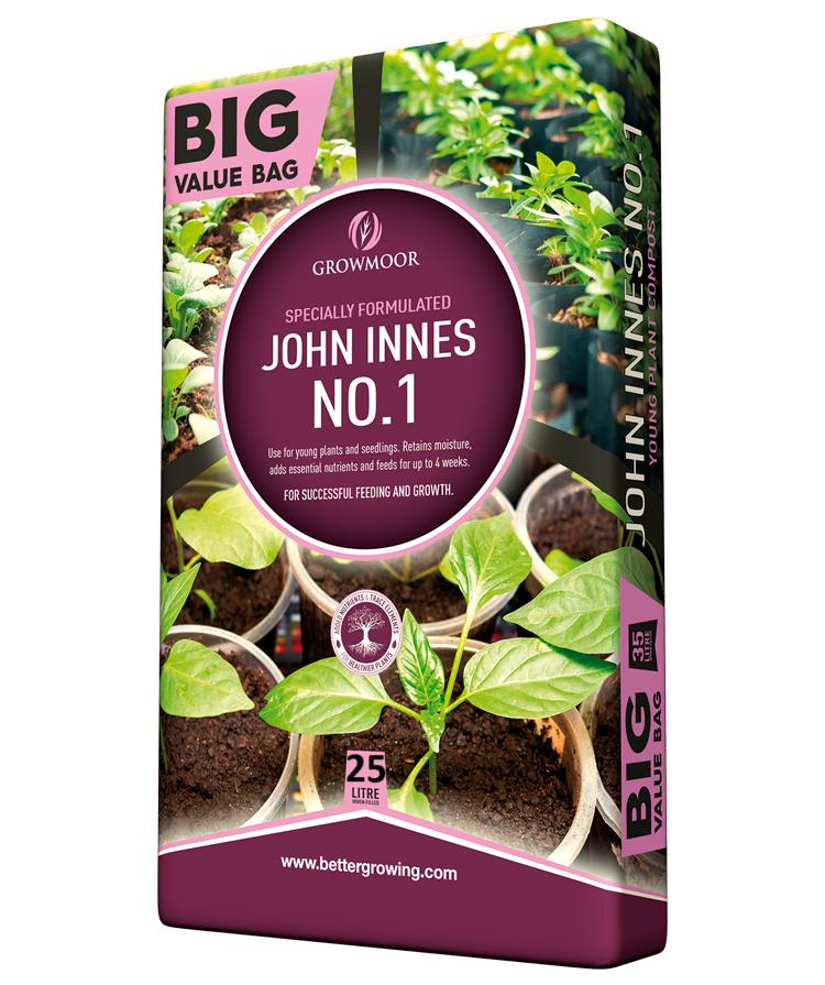 GROWMOOR JOHN INNES NO.1 COMPOST 25 LITRE. JINO1 \\\KD33386