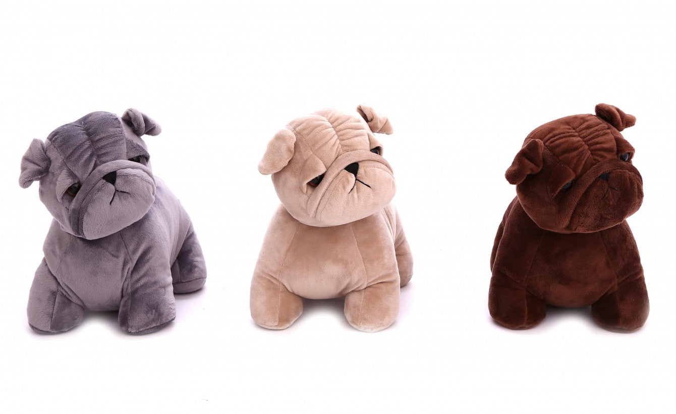 ASSORTED COLOUR PUG DOOR STOP 25CM X 21CM X 15CM. TX0999 \\\KD33435