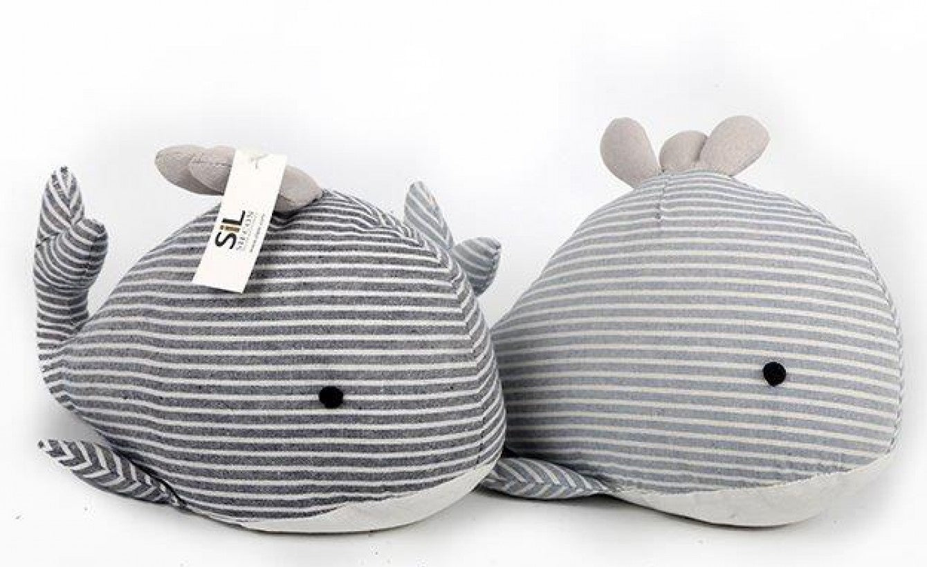 ASSORTED COLOUR SEASHORE WHALE DOOR STOP 35CM X 18CM. SS0629A \\\KD33437