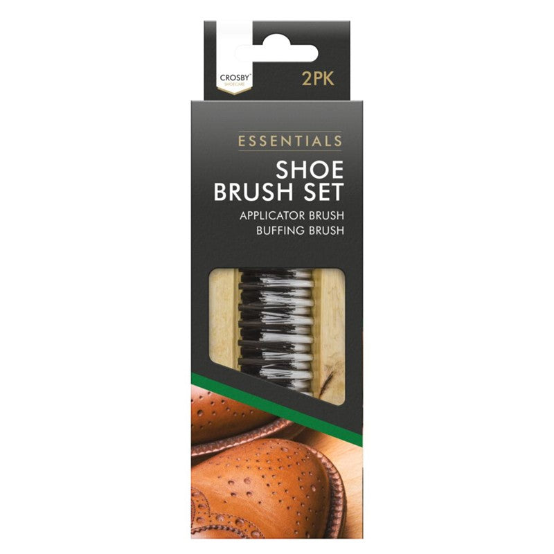 CROSBY ESSENTIALS SHOE BRUSH SET 2/PK. OL316793 \\\KD33457