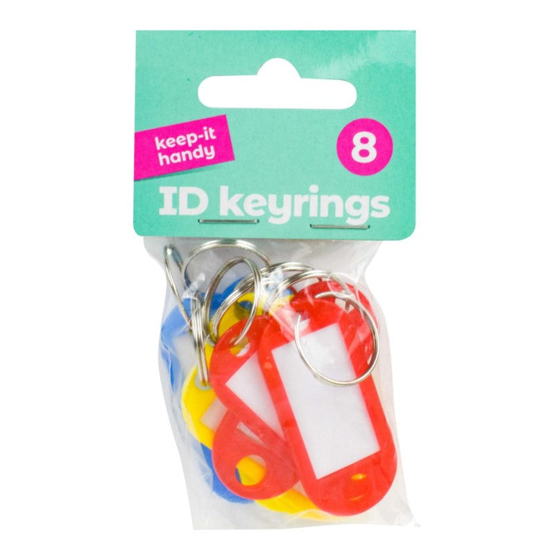 KEEP IT HANDY ASSORTED ID KEYRING 8/PK. OL322169 \\\KD33462
