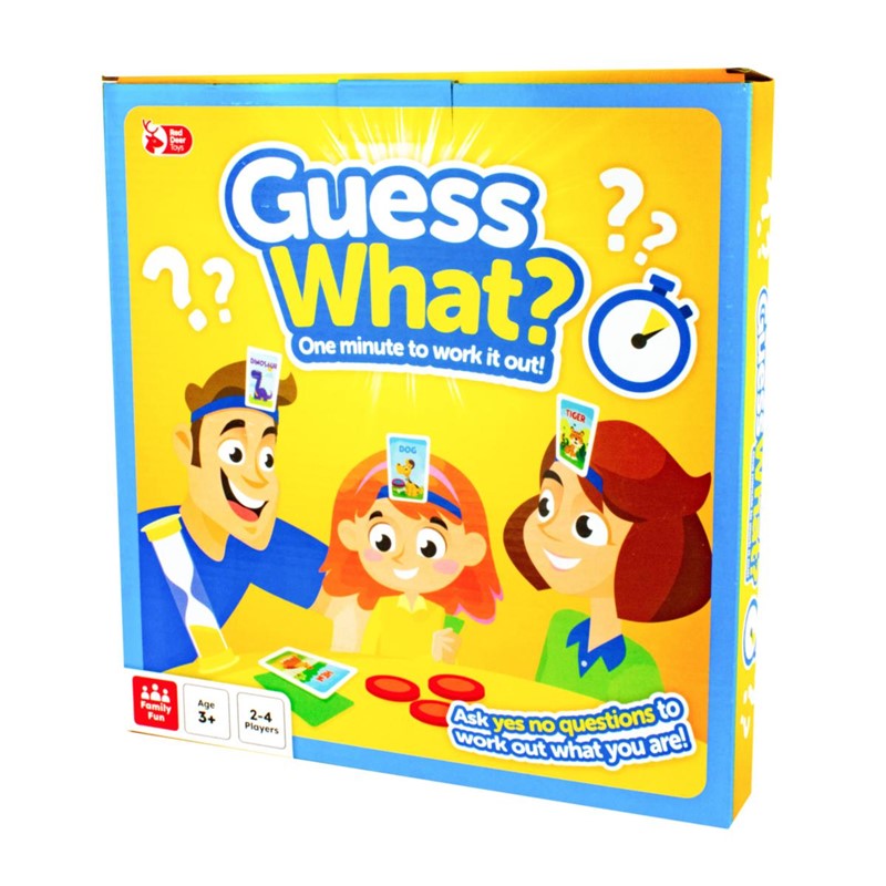 RED DEER TOYS GUESS WHAT FAMILY FUN GAME. OL323848 \\\KD33465
