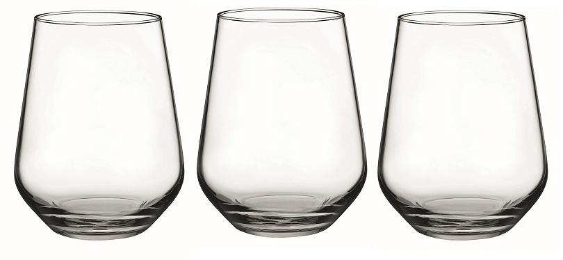 PASABAHCE ALLEGRA WHISKY GLASS 355ML 3/PK. 420184 \\\KD33472