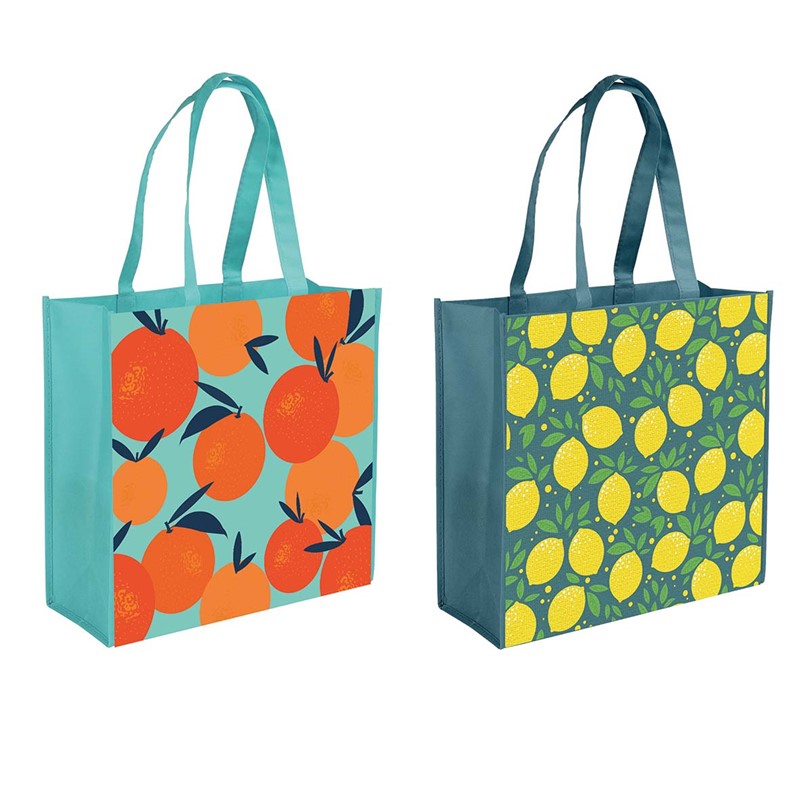 TALLON LARGE SQUARE PP FRUITS SHOPPING BAG 40 X 40CM. TA7347 \\\KD33487