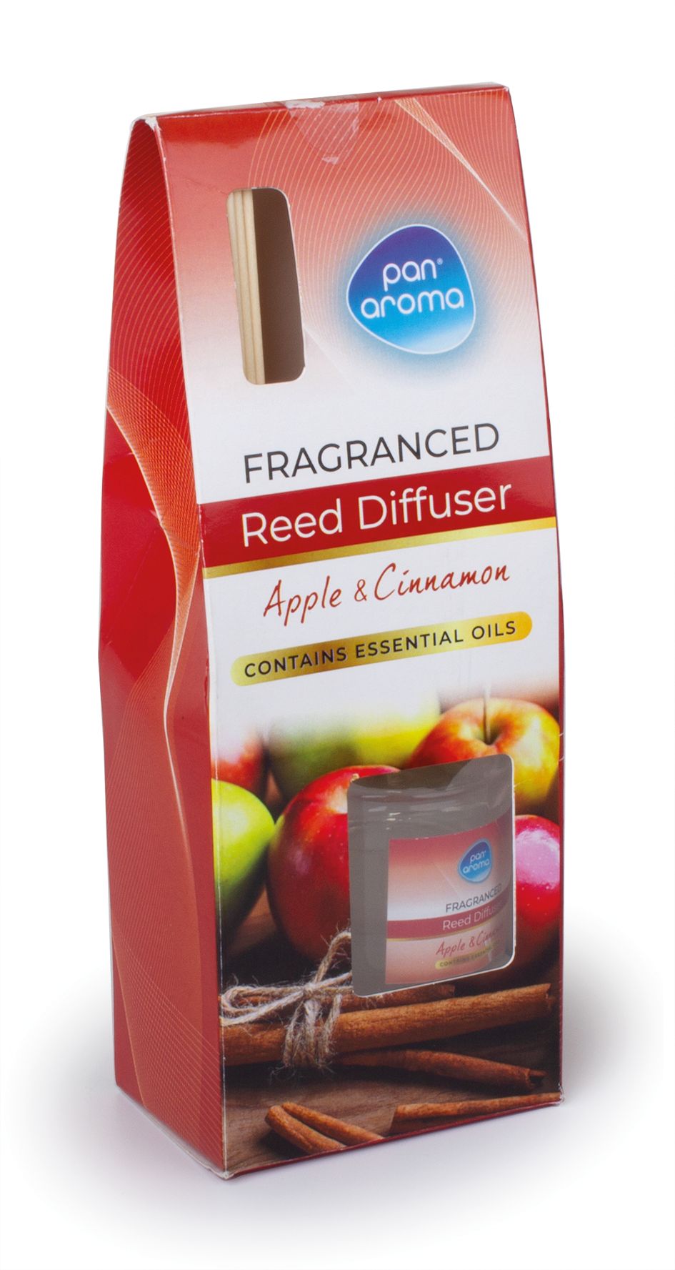 PAN AROMA APPLE & CINNAMON REED DIFFUSER 30ML. PAN0387 \\\KD33508
