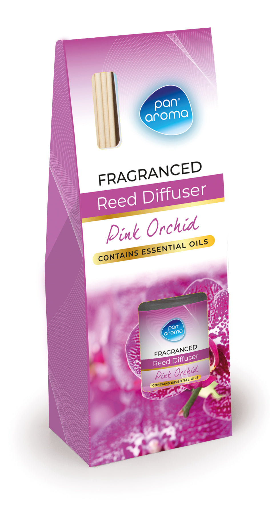 PAN AROMA PINK ORCHID REED DIFFUSER 30ML. PAN0684 \\\KD33510