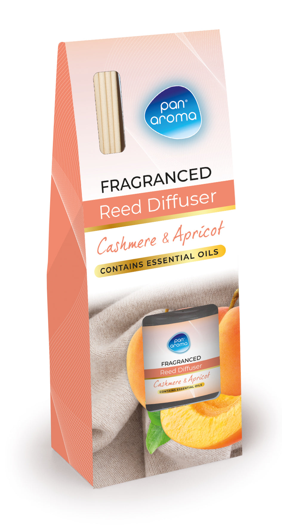 PAN AROMA CASHMERE & APRICOT REED DIFFUSER 30ML. PAN0683 \\\KD33513