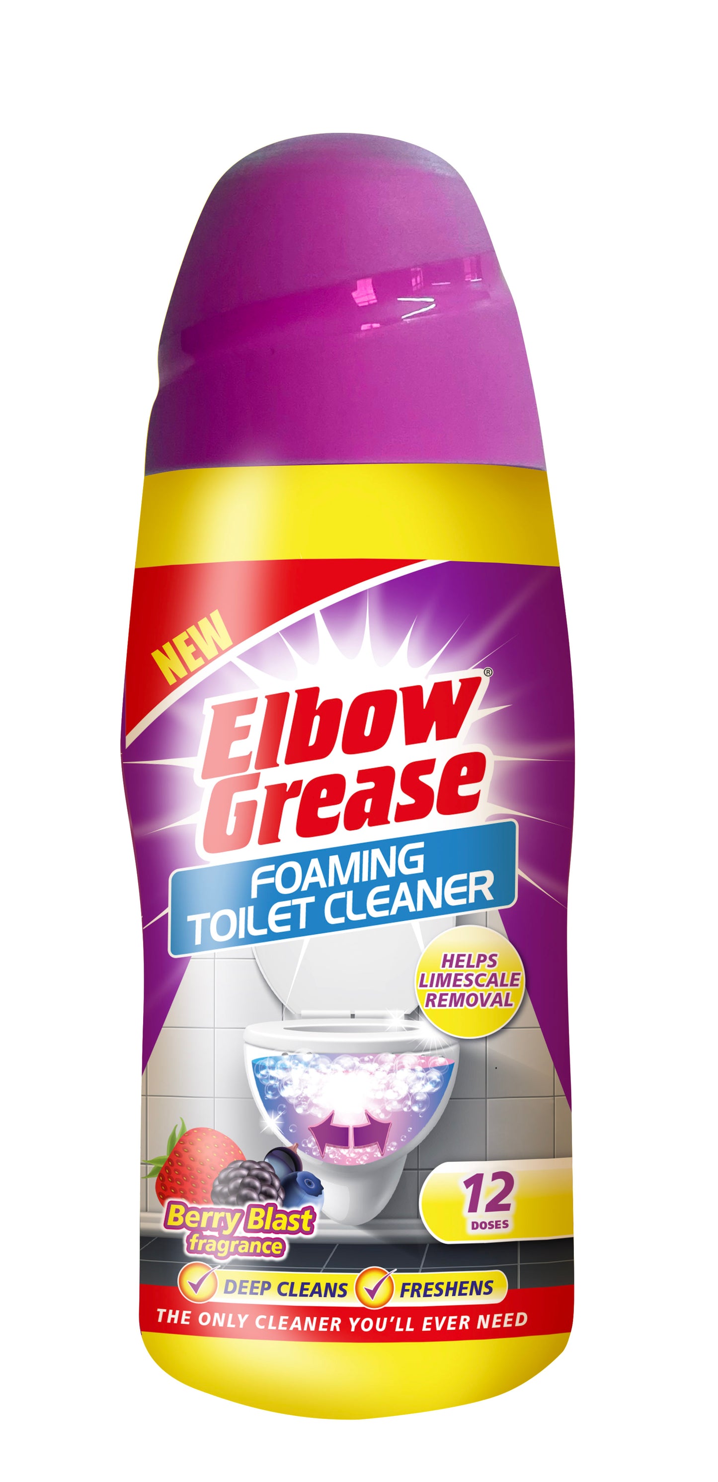 ELBOW GREASE BERRY BLAST FOAMING TOILET CLEANER 500GM. EG88 \\\KD33551