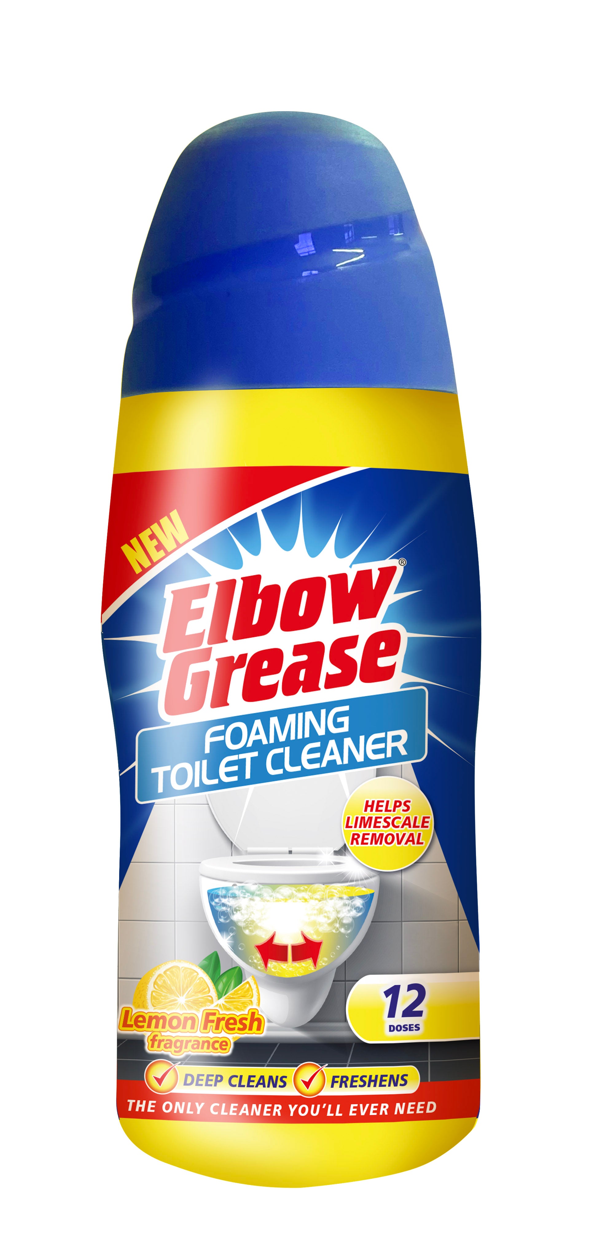 ELBOW GREASE LEMON FRESH FOAMING TOILET CLEANER 500GM. EG87 \\\KD33552