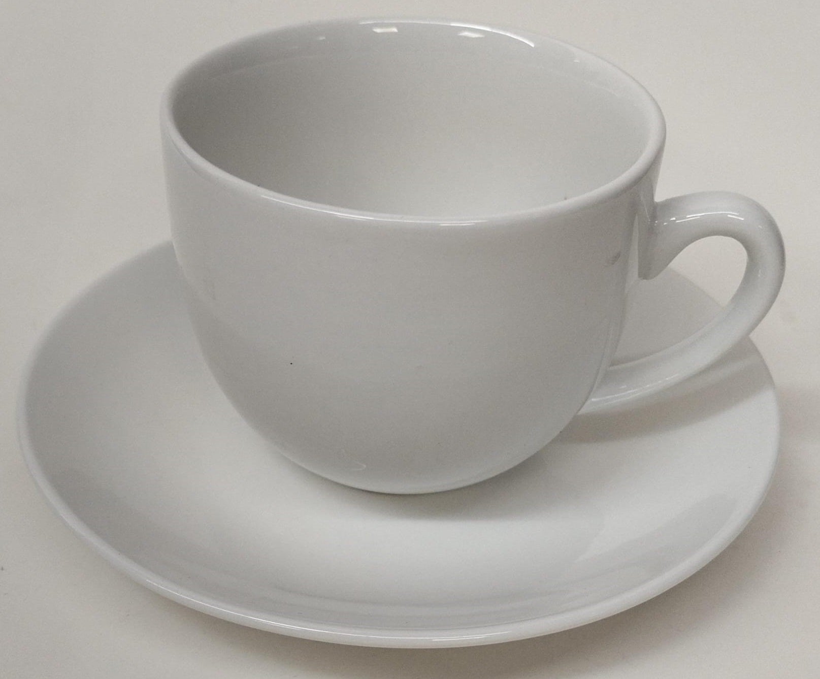 CARNABY ISLINGTON WHITE PORCELAIN CUP AND SAUCER SET 200ML 6/PK. CRM1489GE \\\KD33570