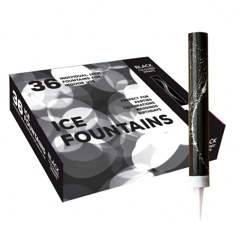 BLACK ICE FOUNTAINS CANDLE 12CM 36/PK. CR-IC1204 \\\KD33587