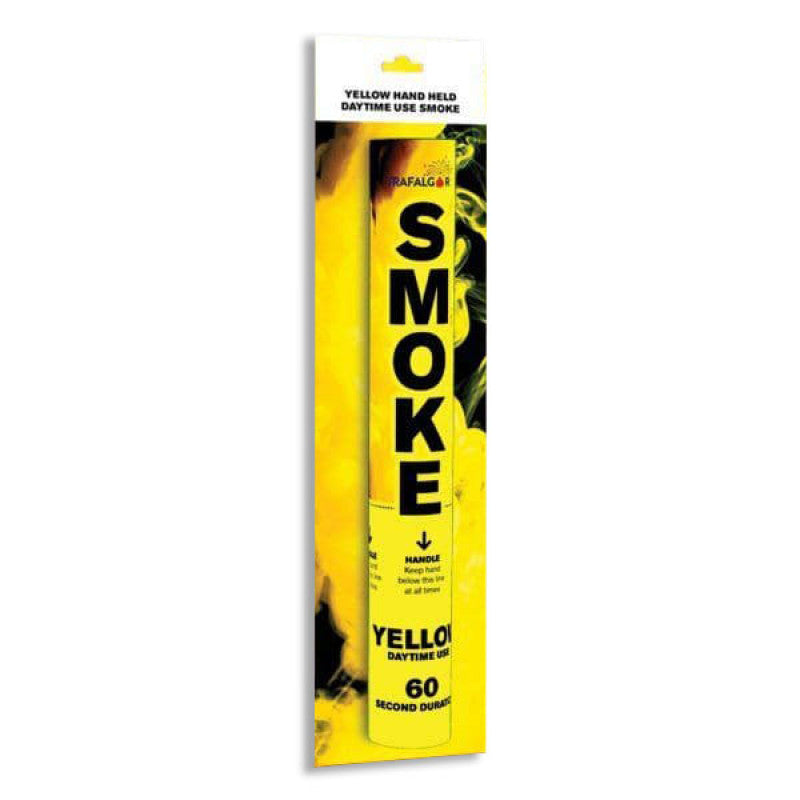 TRAFALGAR HANDHELD DAYTIME COLOURED SMOKE- YELLOW. CR-RPS001Y \\\KD33594