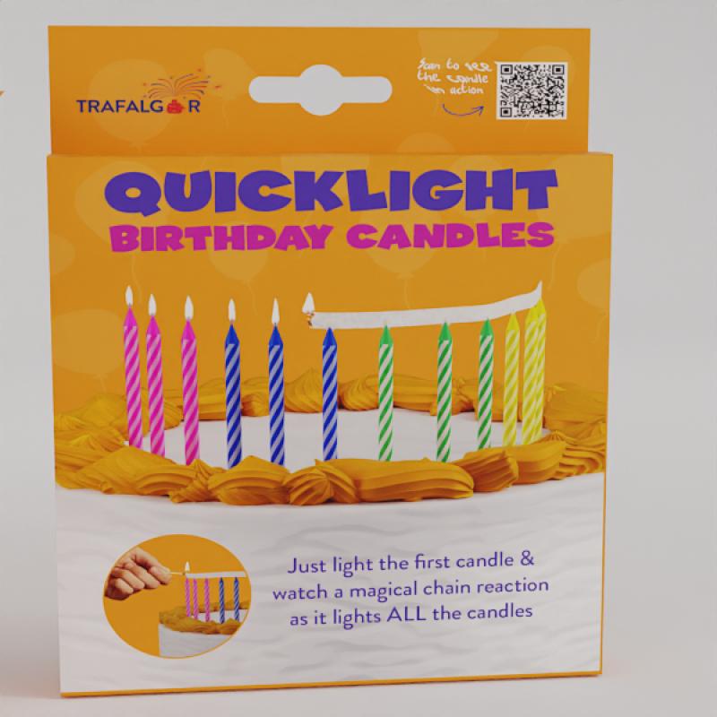 QUICKLIGHT MAGICAL CHAIN ASSORTED COLOUR CANDLE. CR-93214 \\\KD33608