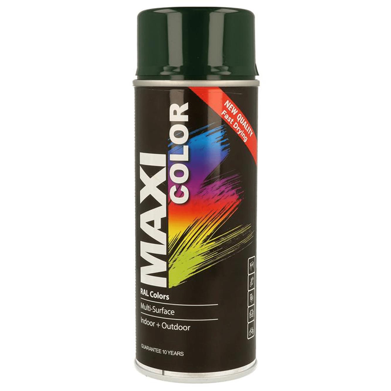 MAXI COLOR MULTI SURFACE FIR GLOSY GREEN SPRAY 400ML. MX6009 \\\KD33626