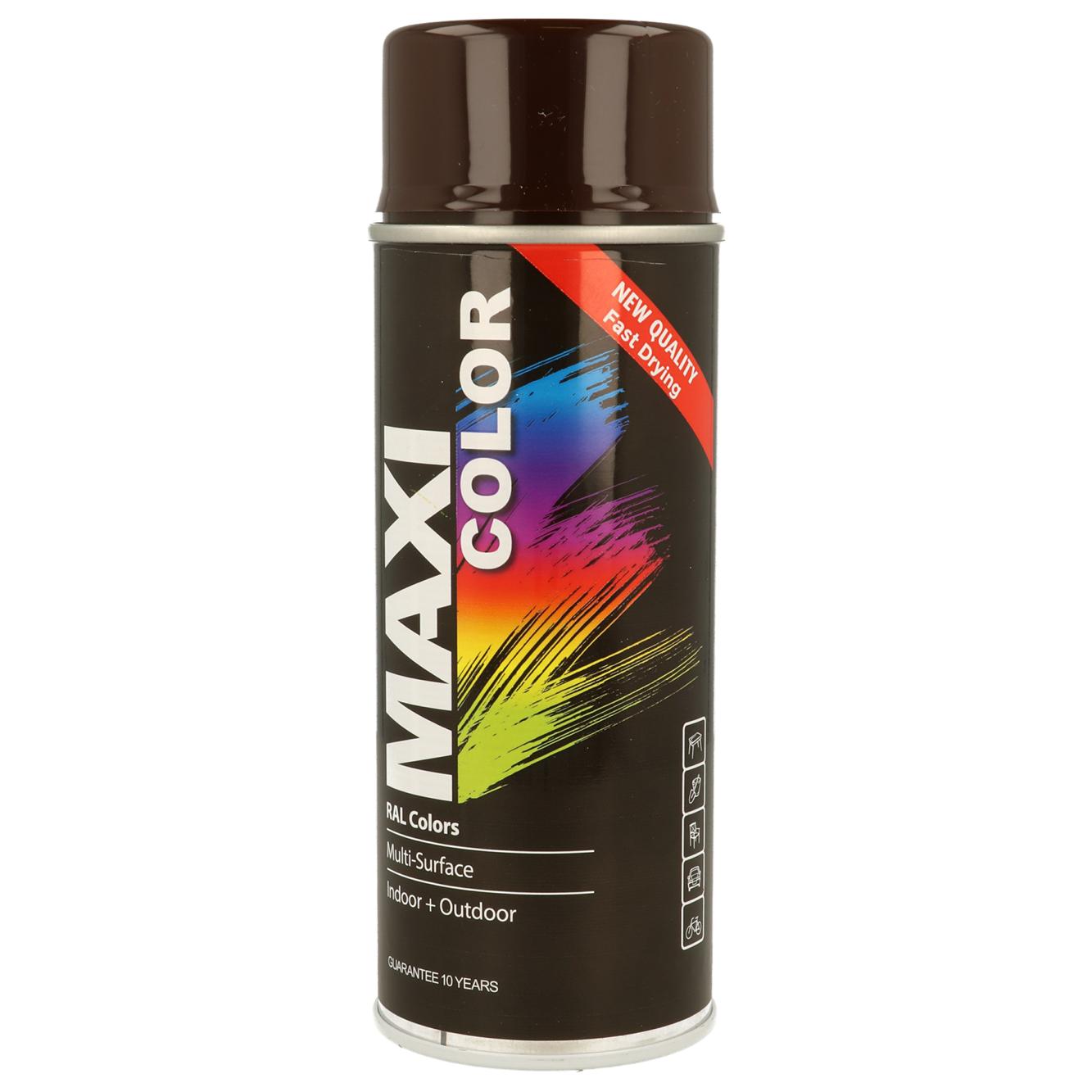 MAXI COLOR MULTI SURFACE CHOCOLATE GLOSSY BROWN SPRAY 400ML. MX8017 \\\KD33627