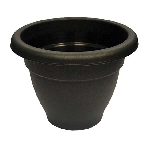 THUMBS UP WINCHESTER ROUND PLANTER/ BELLPOT 30CM - EBONY \\\KD33652