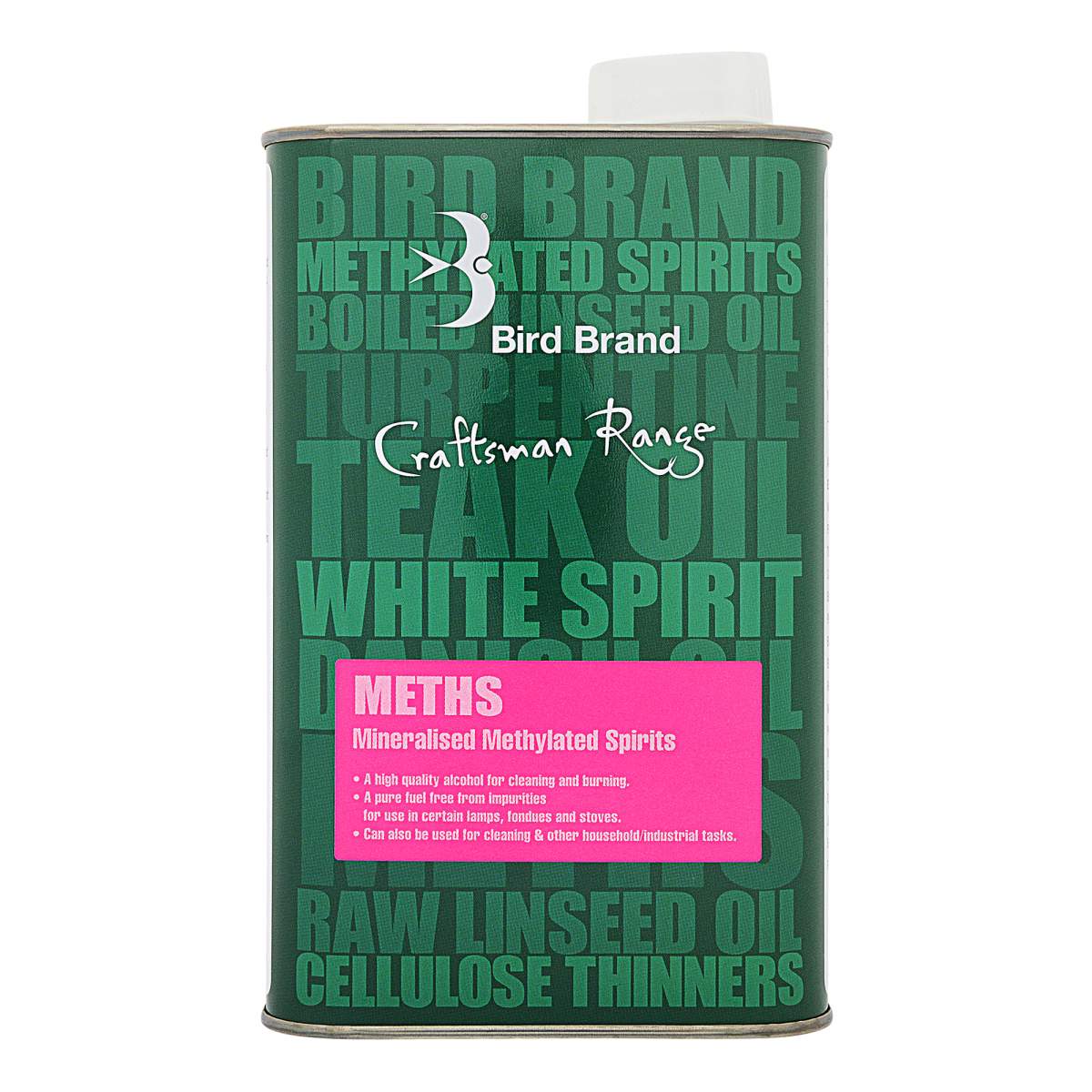 BIRD BRAND CRAFTSMAN RANGE METHYLATED SPIRITS 1 LTR \\\KD33664