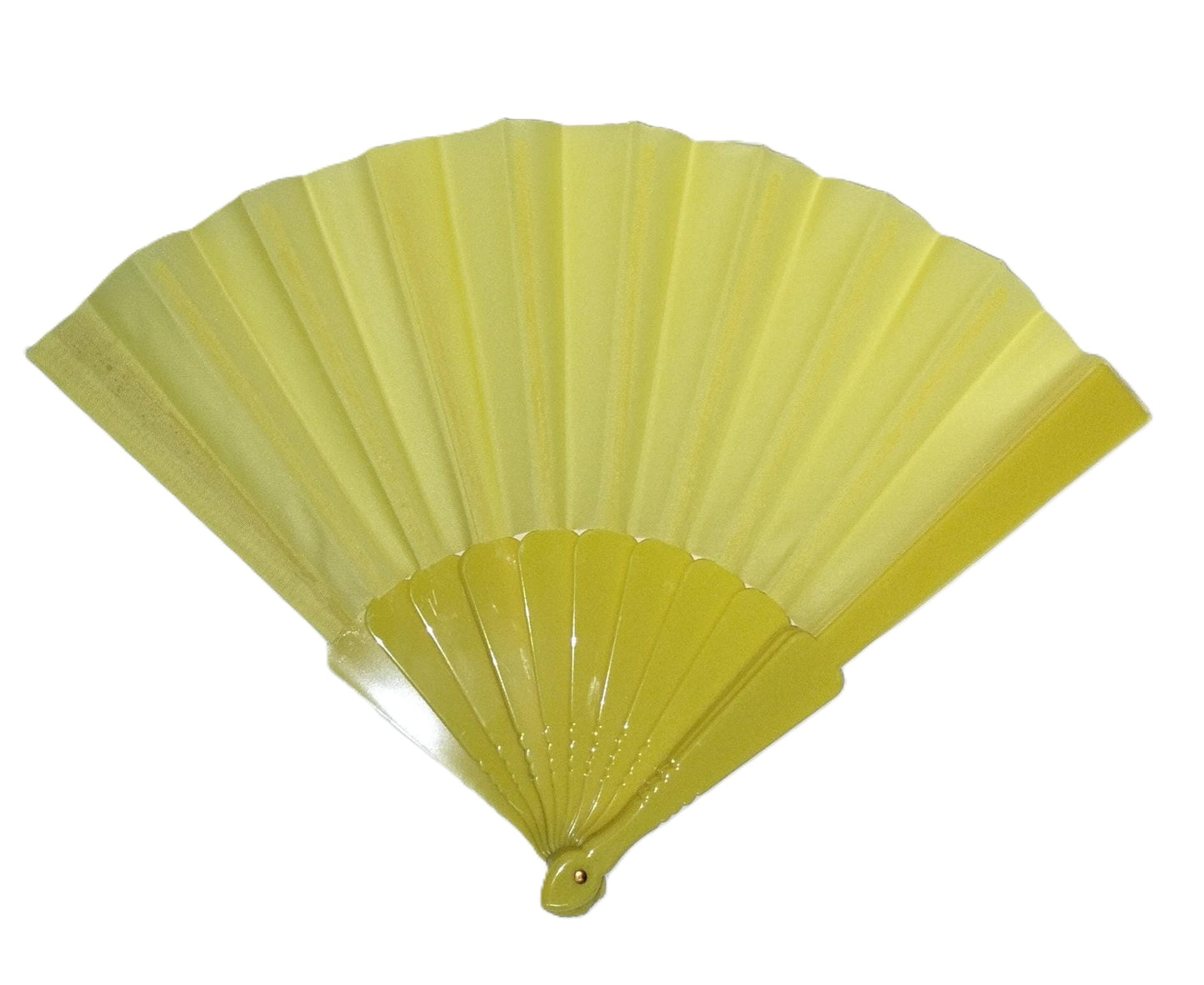 ASSORTED COLOUR PLASTIC PAPER FAN 9" / 23CM \\\KD33671