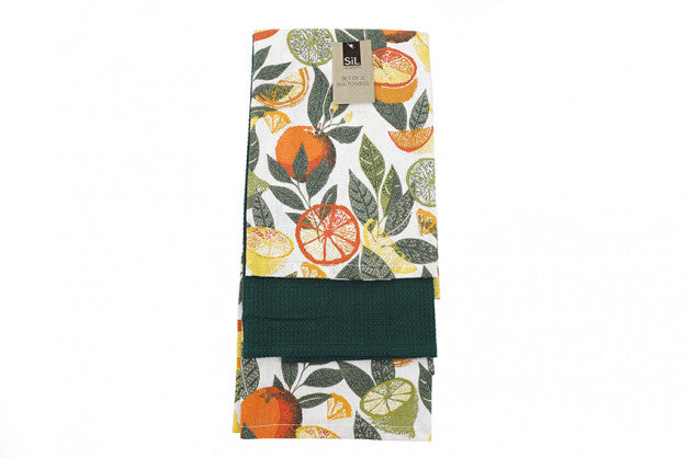 CITRUS DESIGN ZEST TEA TOWEL 3/PK \\\KD33685