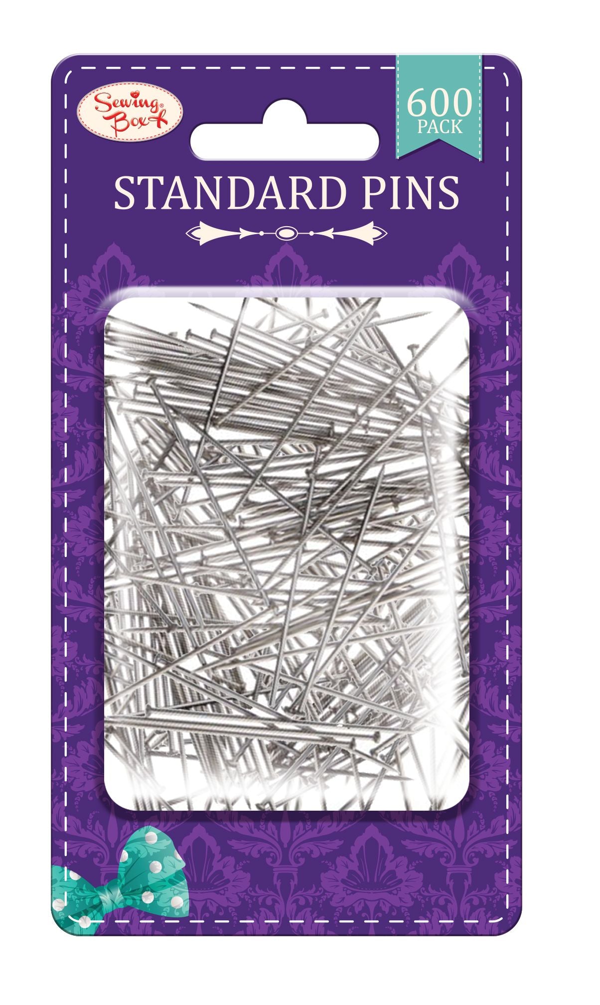 SEWING BOX STANDARD SEWING PINS 600/PK. SEW1089 \\\KD33697