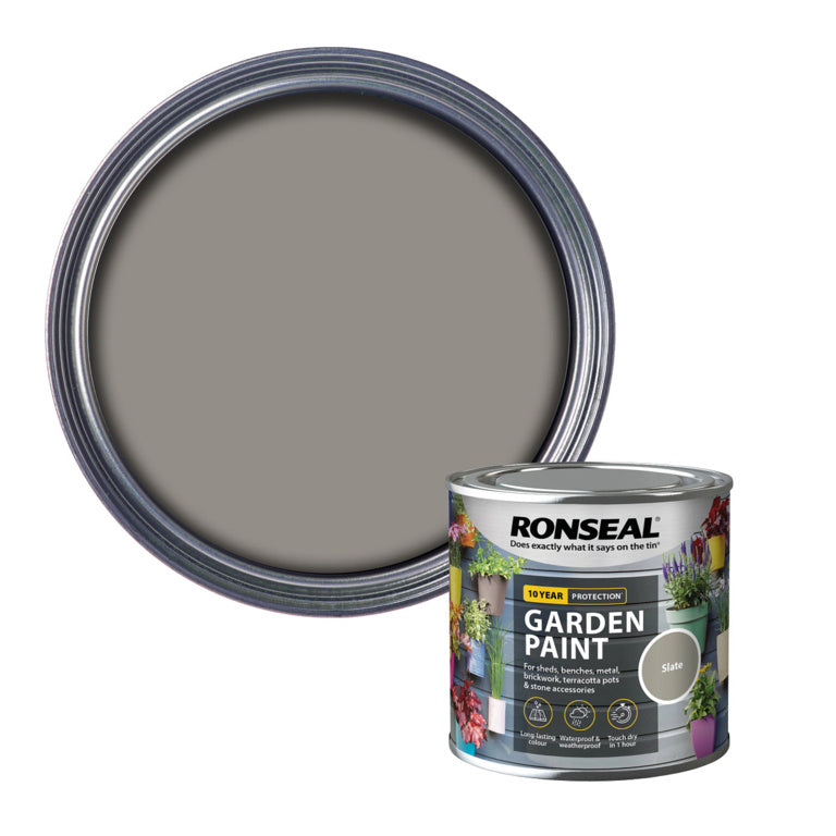RONSEAL OUTDOOR GARDEN PAINT SLATE 250ML \\\KD33747