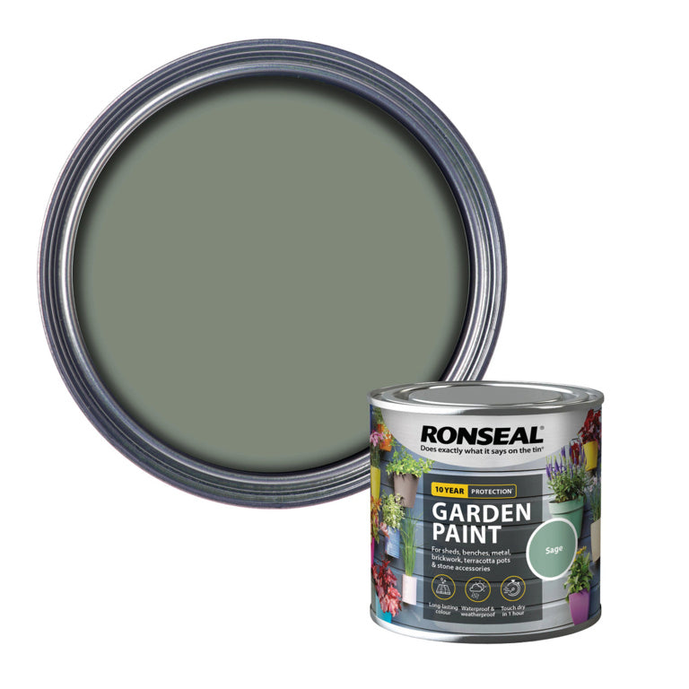 RONSEAL OUTDOOR GARDEN PAINT SAGE 250ML \\\KD33752