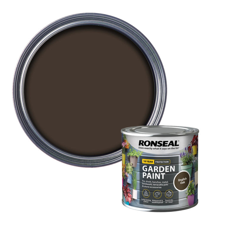 RONSEAL OUTDOOR GARDEN PAINT ENGLISH OAK 250ML \\\KD33754